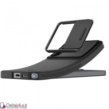 Spigen Optik Armor dėklas su kameros apsauga - juodas (Samsung Galaxy S26 Ultra)